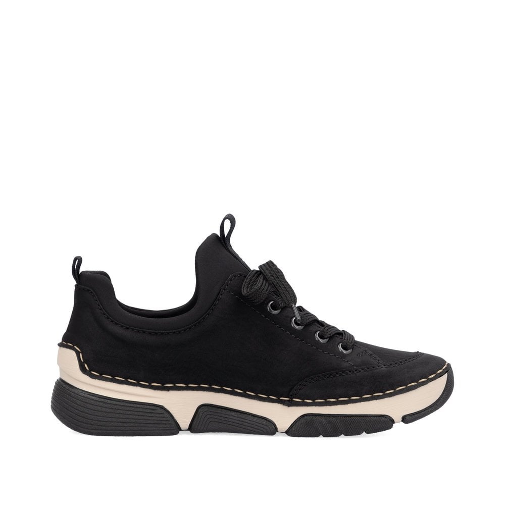 Rieker 45973-00 Ladies Black Walking Shoe