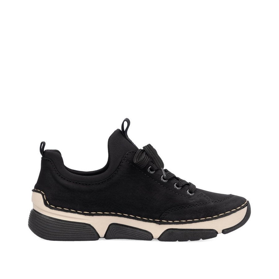 Rieker 45973-00 Ladies Black Walking Shoe