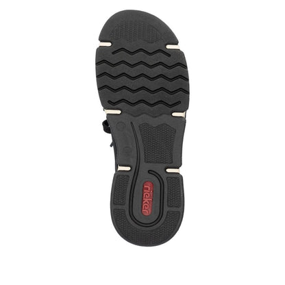 Rieker 45973-00 Ladies Black Walking Shoe