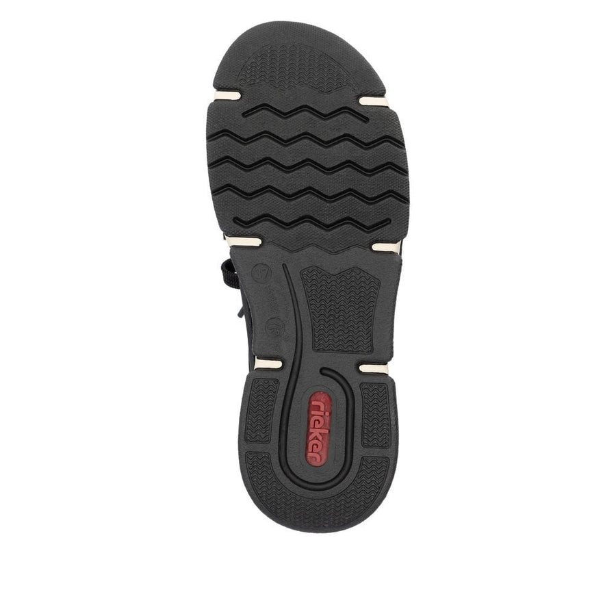Rieker 45973-00 Ladies Black Walking Shoe