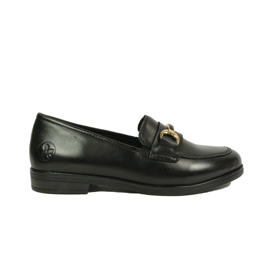 Rieker 46262-01 Ladies Black Leather Shoe