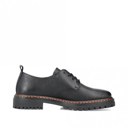 Rieker 52052-00 Ladies Black Lace Up