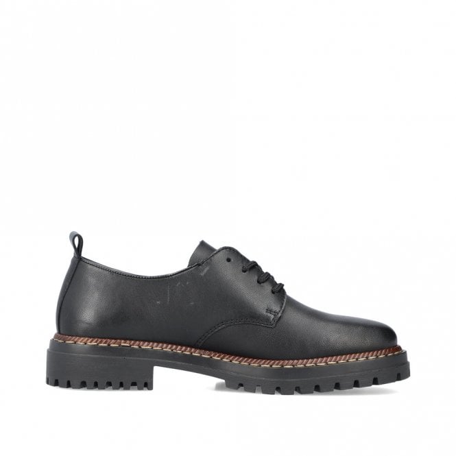 Rieker 52052-00 Ladies Black Lace Up