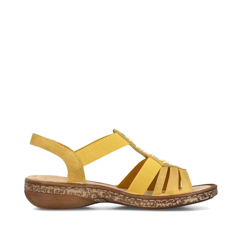 Rieker 62808-68 Ladies Yellow Sandal