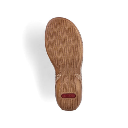 Rieker 60801-30 Ladies Pink Sandal