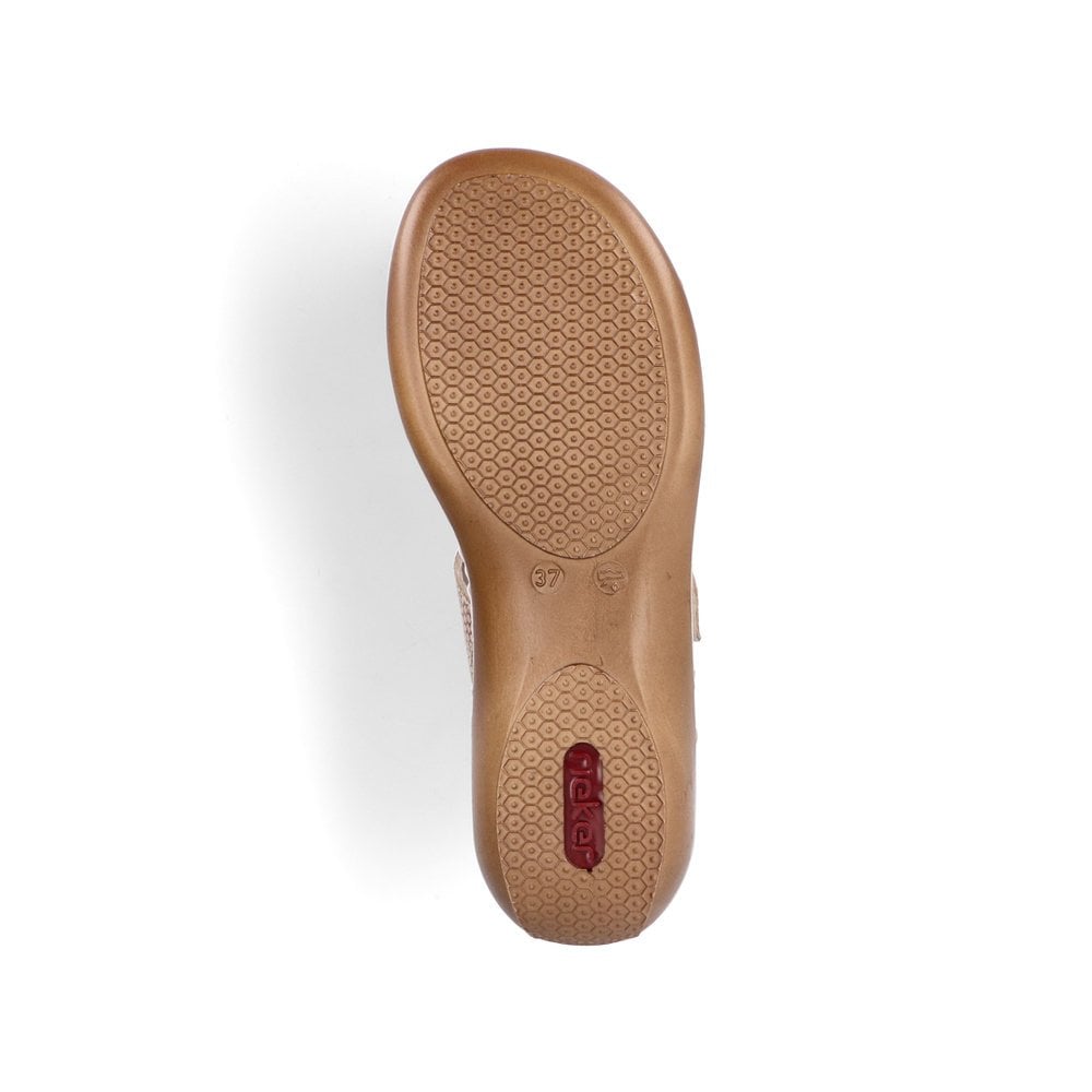 Rieker 659X6-90 Ladies Rosa/Metallic Sandals