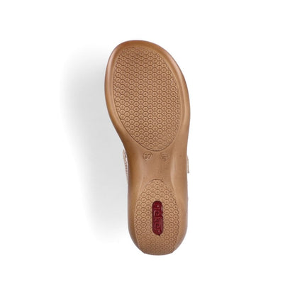 Rieker 659X6-90 Ladies Rosa/Metallic Sandals