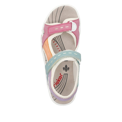 Rieker 68866-92 Ladies Multi  Walking Sandal