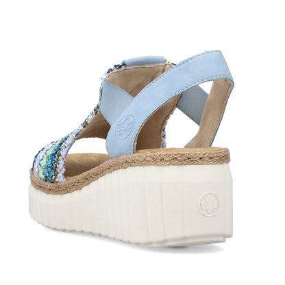Rieker 69172-91  Multi Wedge Ladies Sandal