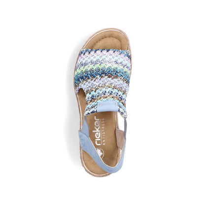 Rieker 69172-91  Multi Wedge Ladies Sandal