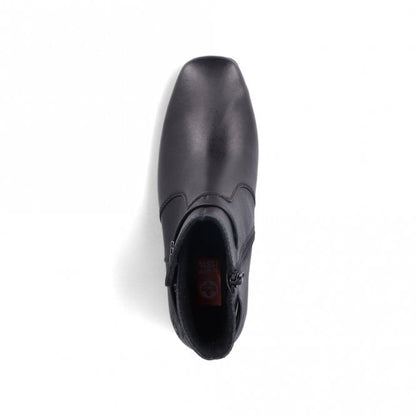 Rieker 70973-00 Ladies Black Ankle Boot