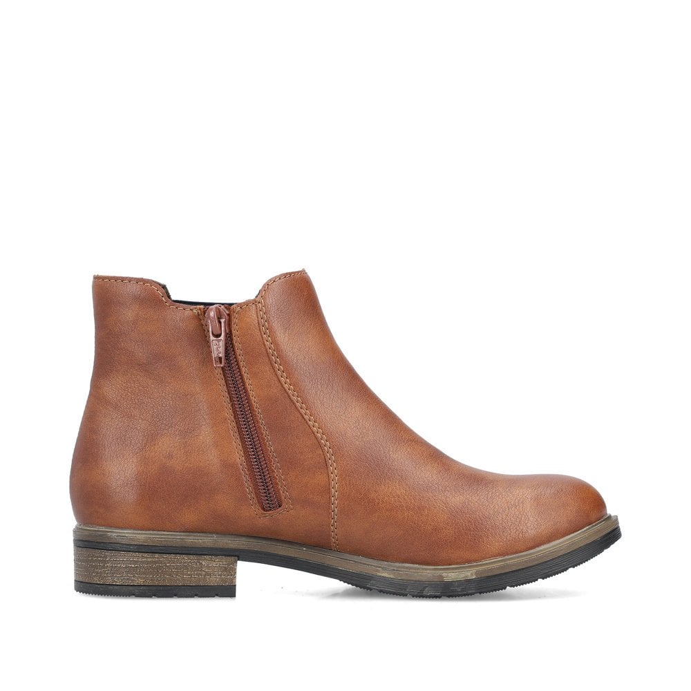 RIEKER 72254-24 Ladies Brown Chelsea Boot