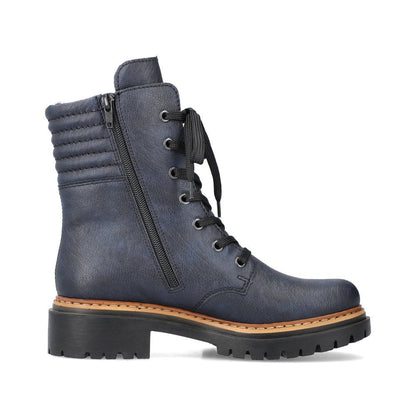 Rieker 72600-14 Ladies Blue Ankle Boot