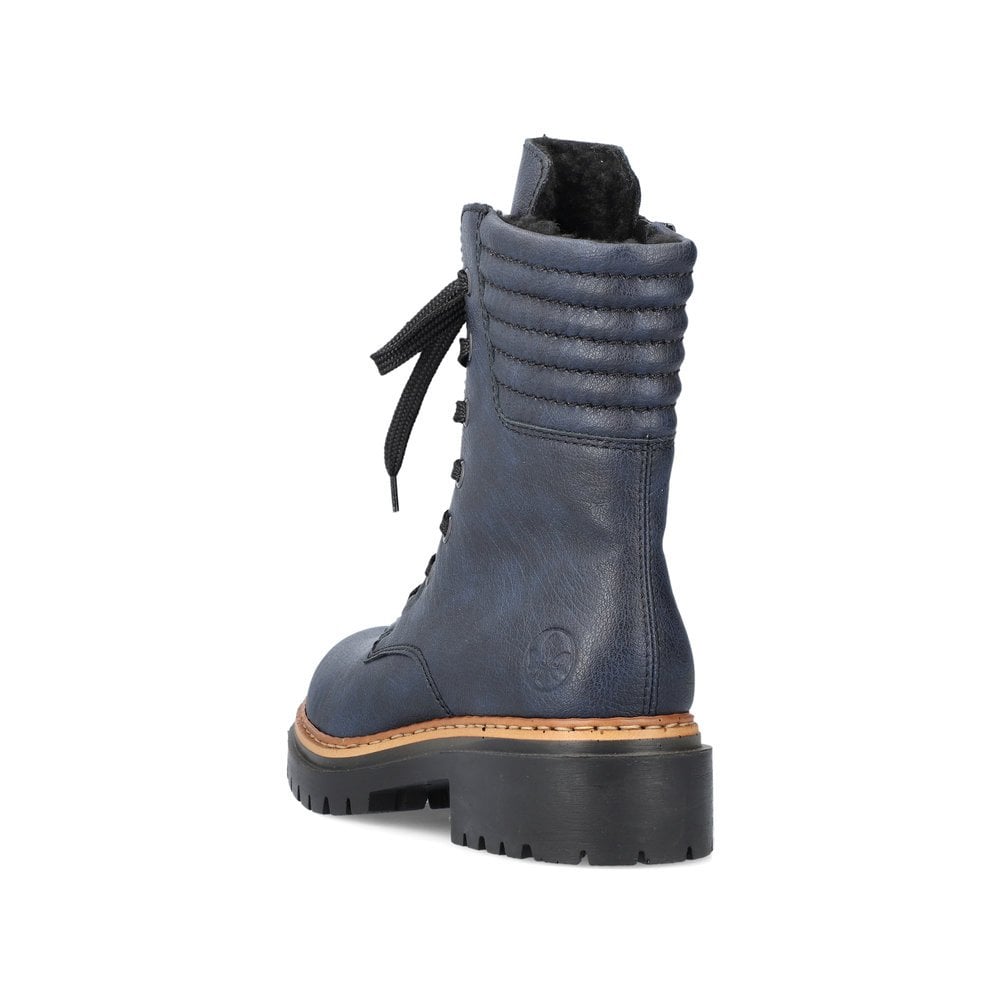 Rieker 72600-14 Ladies Blue Ankle Boot