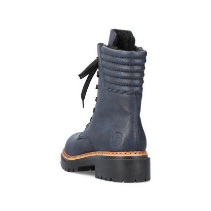 Rieker 72600-14 Ladies Blue Ankle Boot