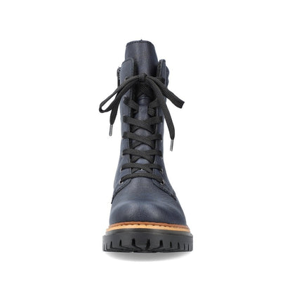 Rieker 72600-14 Ladies Blue Ankle Boot
