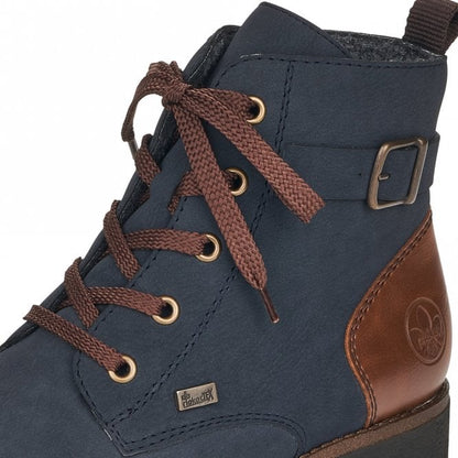 Rieker 78502-14 Ladies TEX Navy Boot