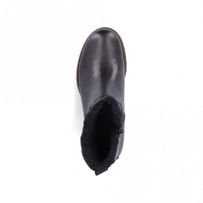 Rieker 78580-00 Ladies Black Ankle Boot