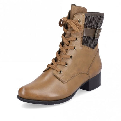 Rieker 78601-22 Ladies Brown Ankle Boot