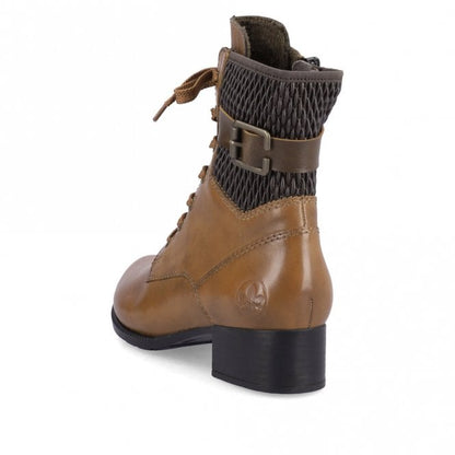 Rieker 78601-22 Ladies Brown Ankle Boot