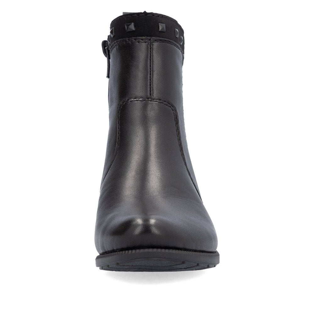 Rieker 78657-00 Ladies Black Ankle Boot