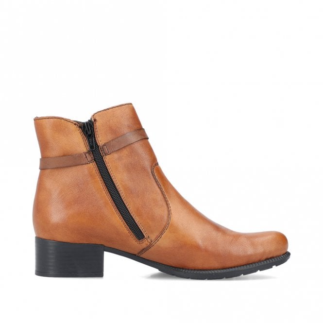 Rieker 78676-25 Ladies Brown Ankle Boot