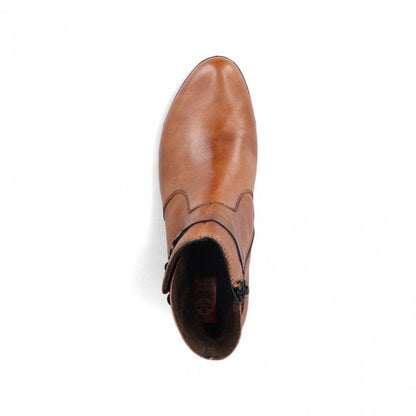 Rieker 78676-25 Ladies Brown Ankle Boot