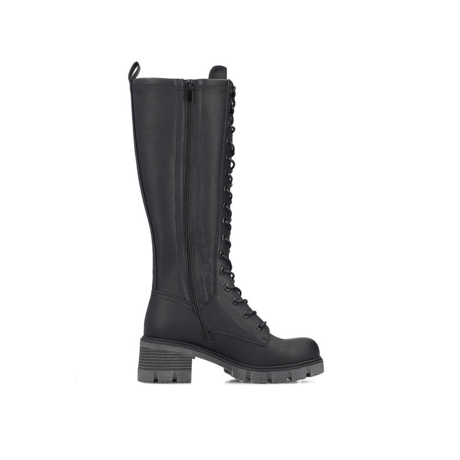 Rieker 92044-00 Ladies Black Lace Boot