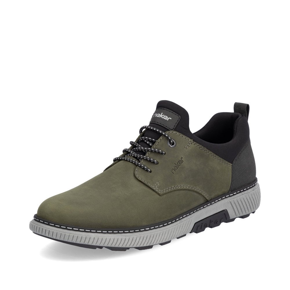 Rieker B3360-54 Mens Green Slip On Shoe