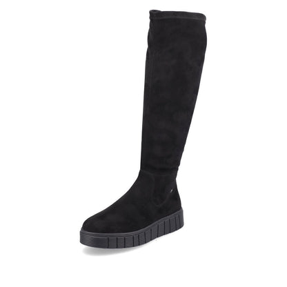 Rieker W1080-00 Evolution Ladies Black Knee High Boot