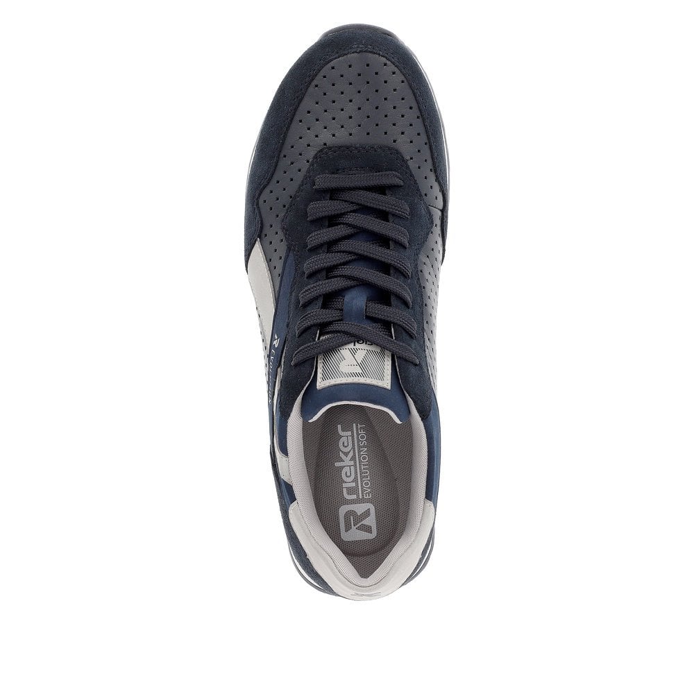 Rieker U0302-15 Mens Revolution Blue Casual Shoe