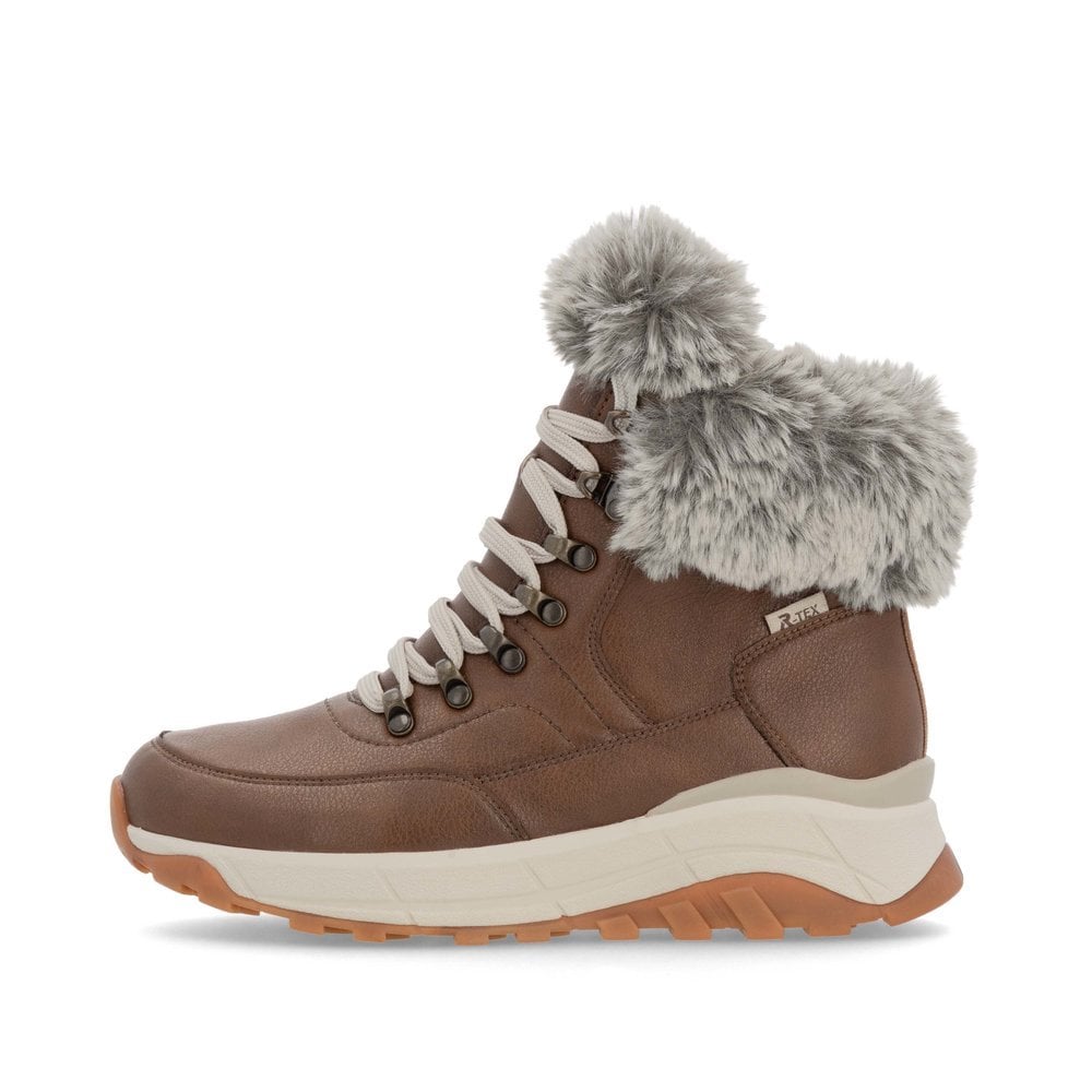 Rieker W0063-22 Evolution Ladies Brown Boot
