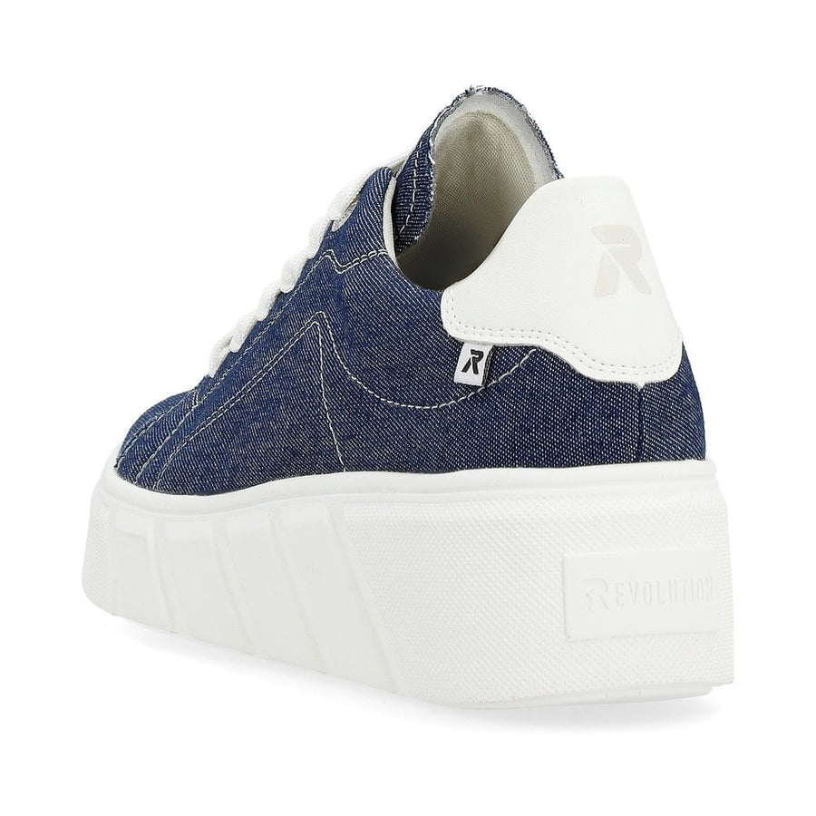 Rieker W0501-14 Ladies Revolution Blue Trainer