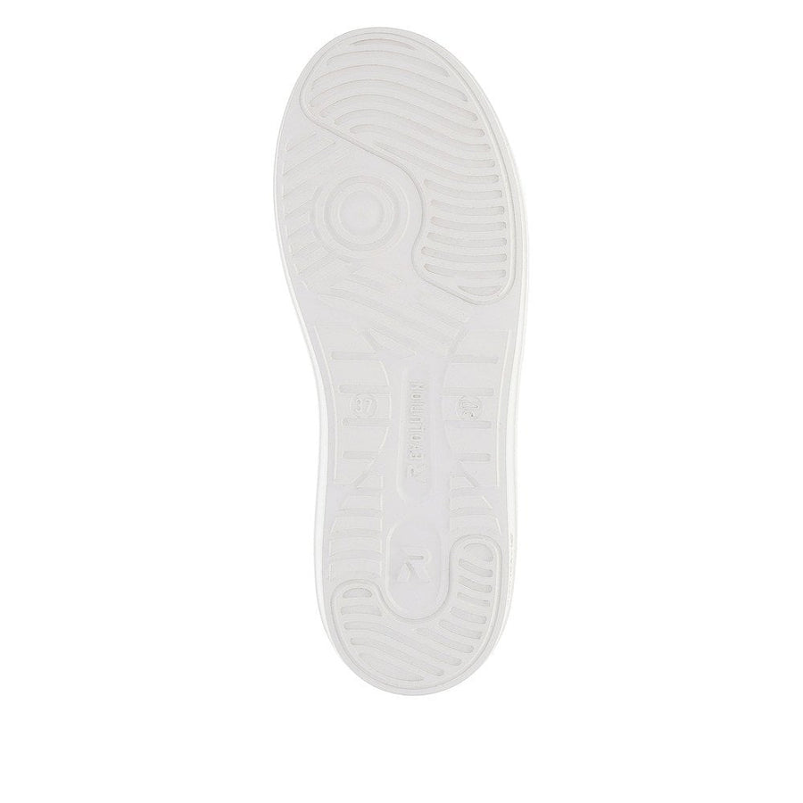 Rieker W1202-80 Ladies R Evolution White/Orange Trainer