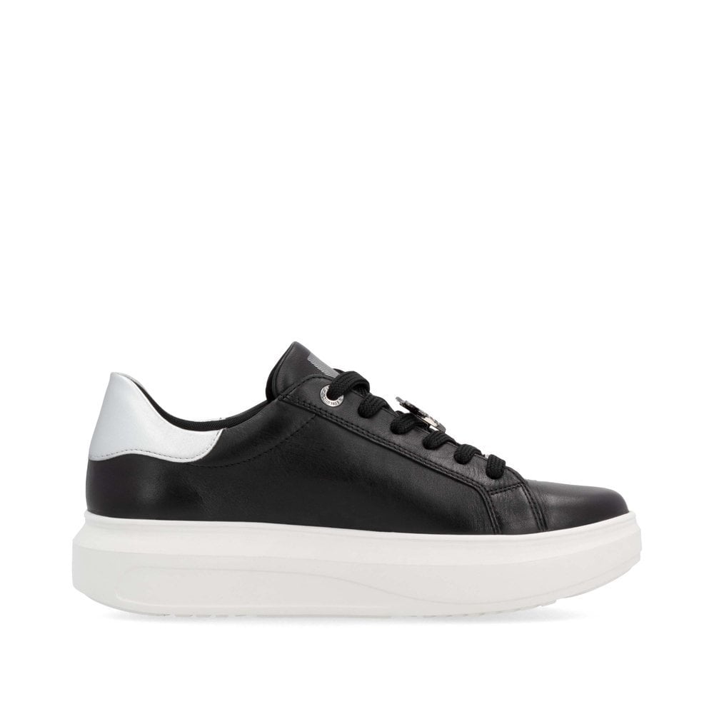 Rieker W1202-00 Ladies Evolution Black Combi Shoe