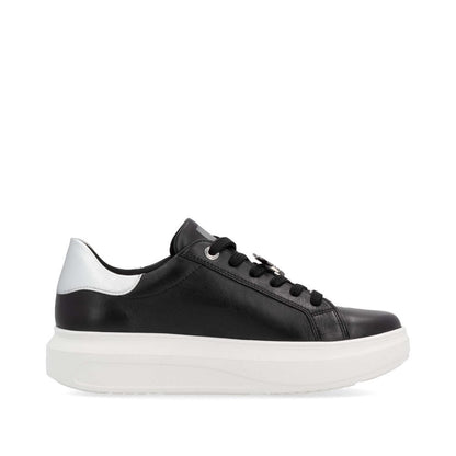 Rieker W1202-00 Ladies Evolution Black Combi Shoe