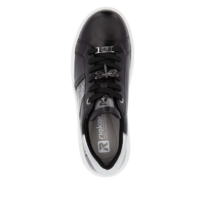 Rieker W1202-00 Ladies Evolution Black Combi Shoe