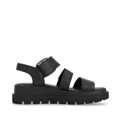 Rieker W1650-00 Ladies Evolution Black Sandal