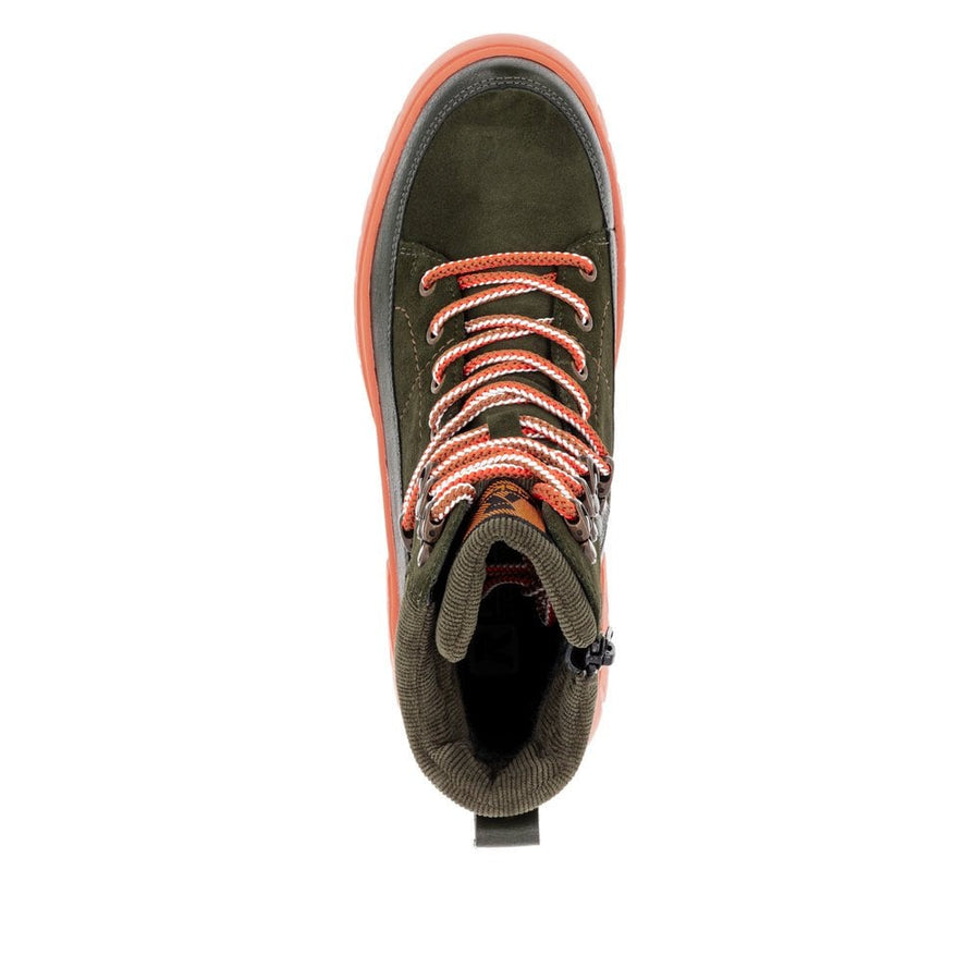 Rieker W1871-54 Revolution Green Lace Up  Tex Waterproof Boot