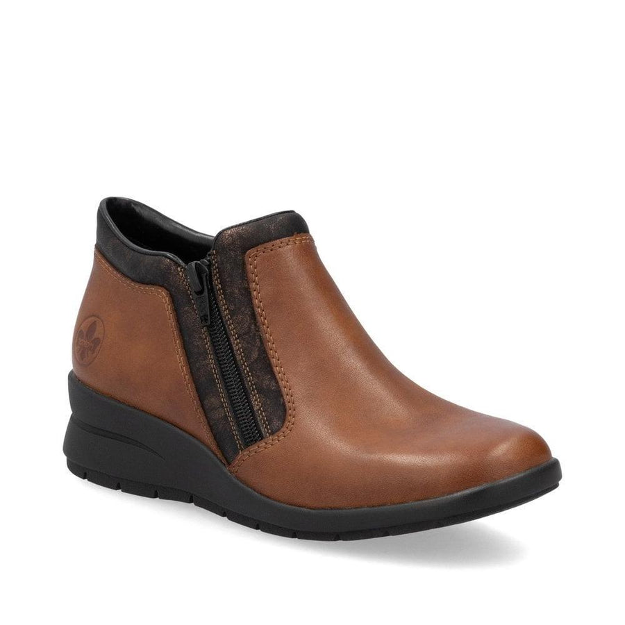 Rieker L4883-24 Ladies Brown Ankle Boot