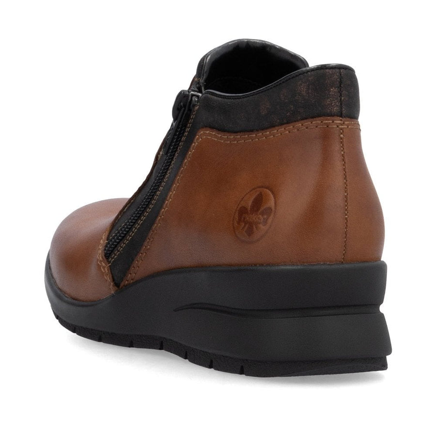 Rieker L4883-24 Ladies Brown Ankle Boot
