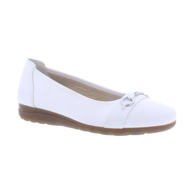 Rieker L9360-80 Ladies White Pump
