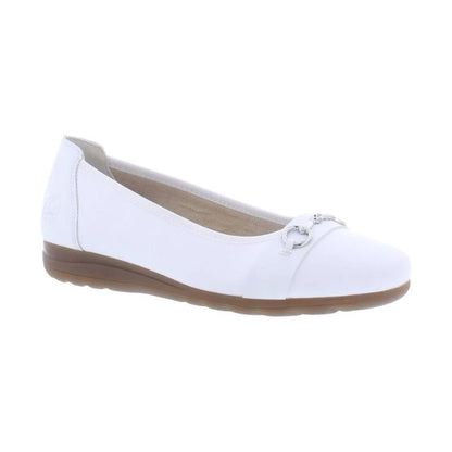 Rieker L9360-80 Ladies White Pump