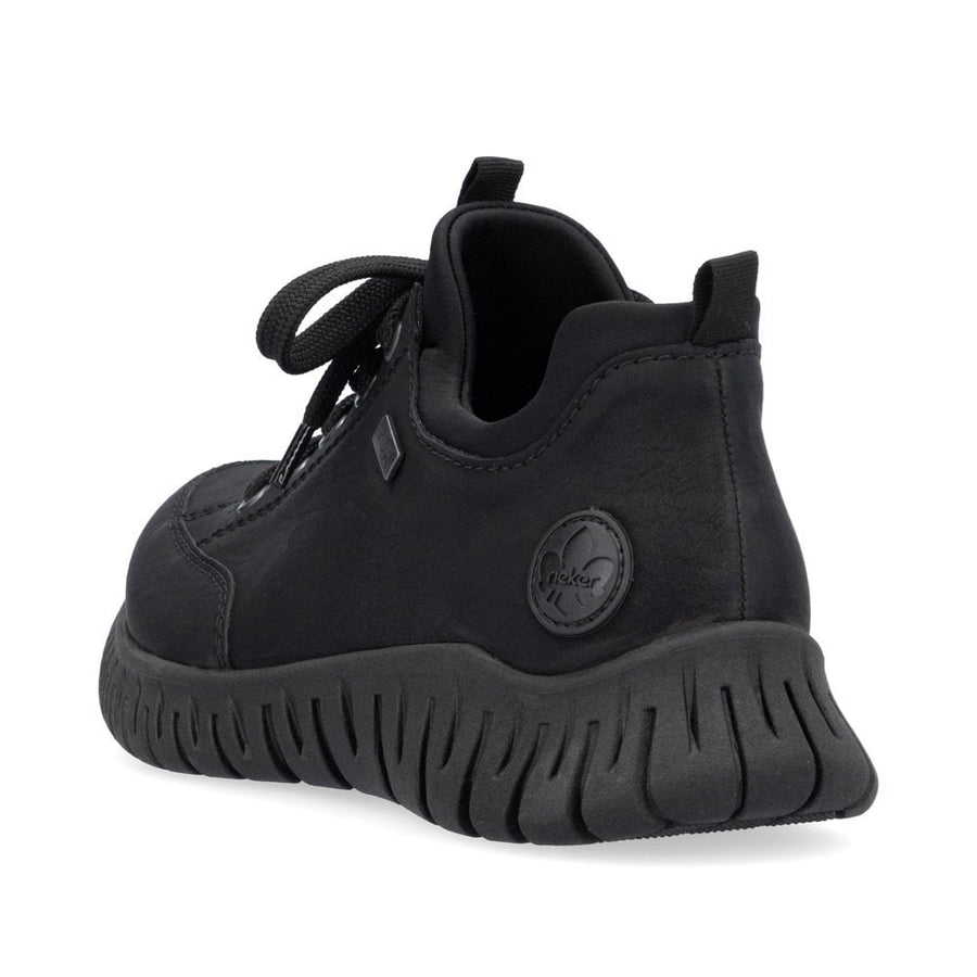 Rieker Tex M5352-00  Ladies Black Slip On Water Resistant Soft Trainer