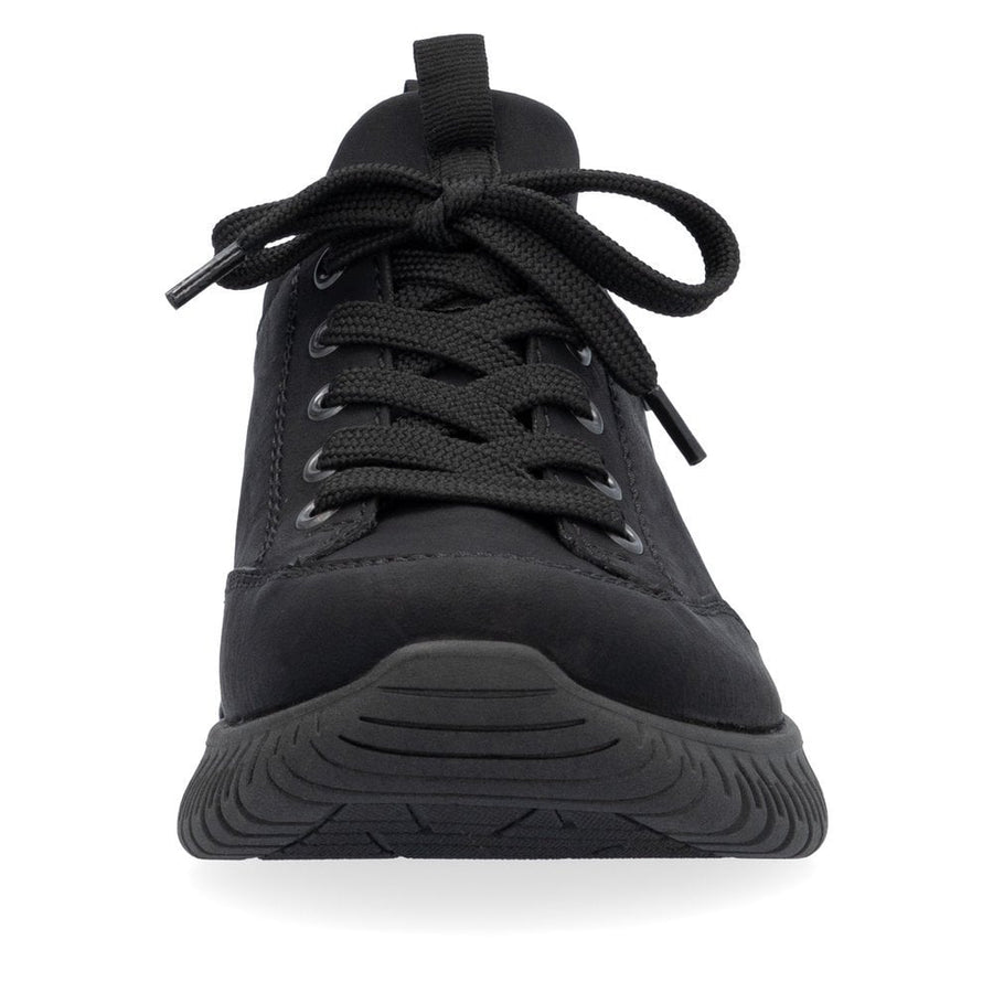 Rieker Tex M5352-00  Ladies Black Slip On Water Resistant Soft Trainer