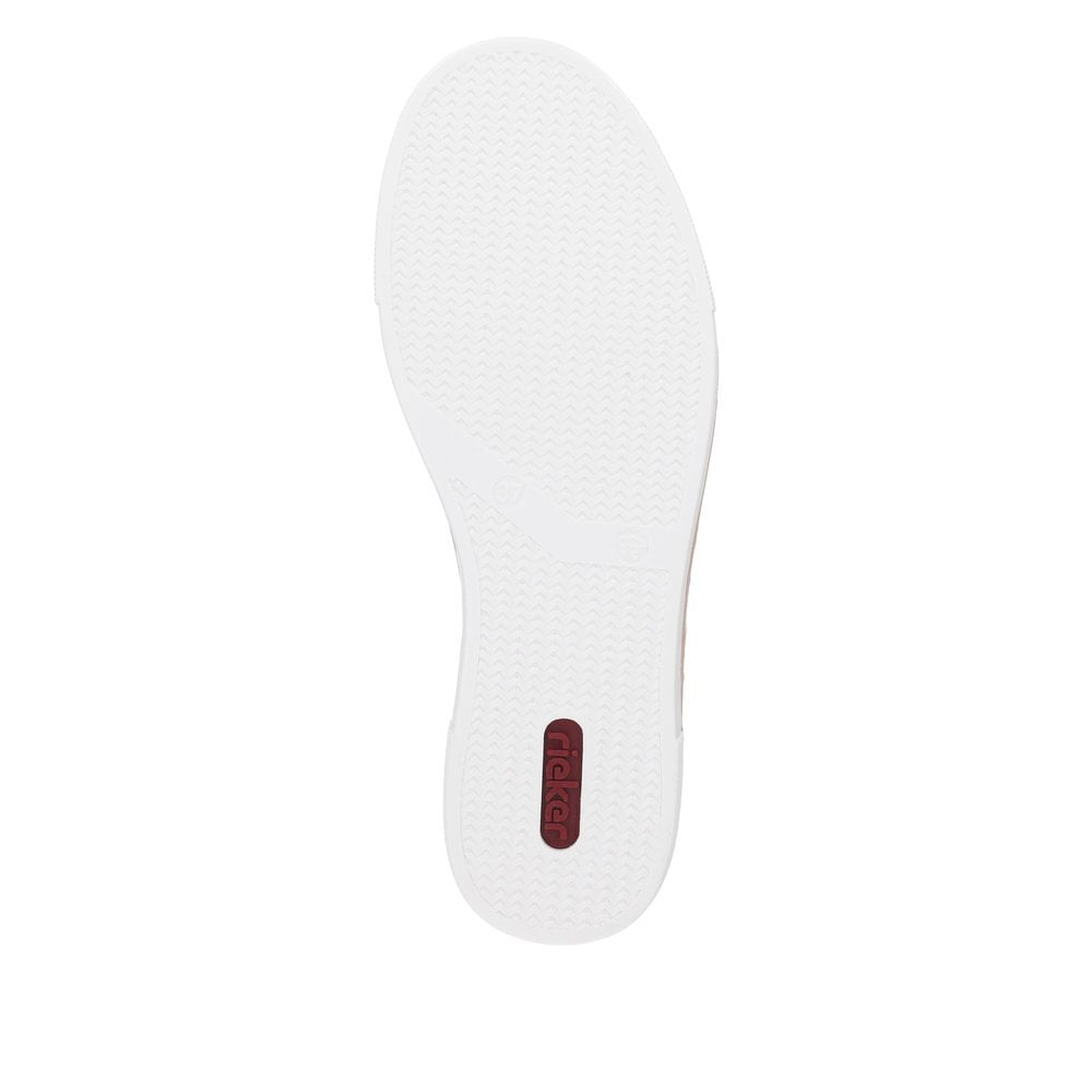 Rieker N49W1-38 Apricot/White  Ladies Trainer