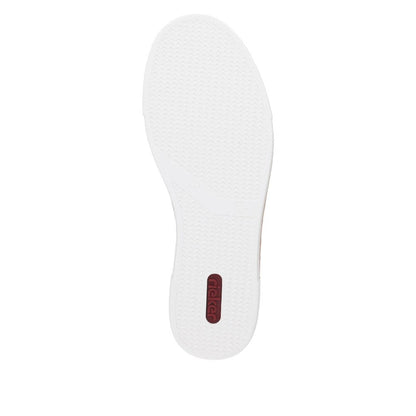 Rieker N49W1-38 Apricot/White  Ladies Trainer
