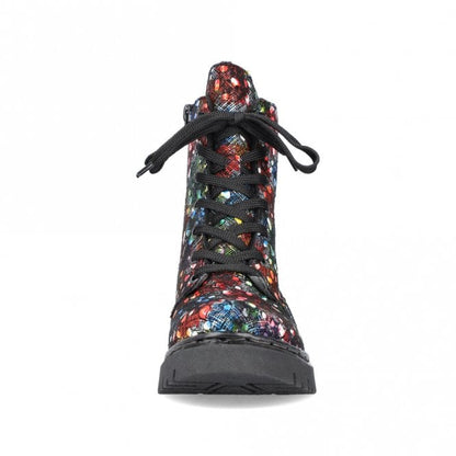Rieker Y2440-90 Ladies multi Lace up Boot