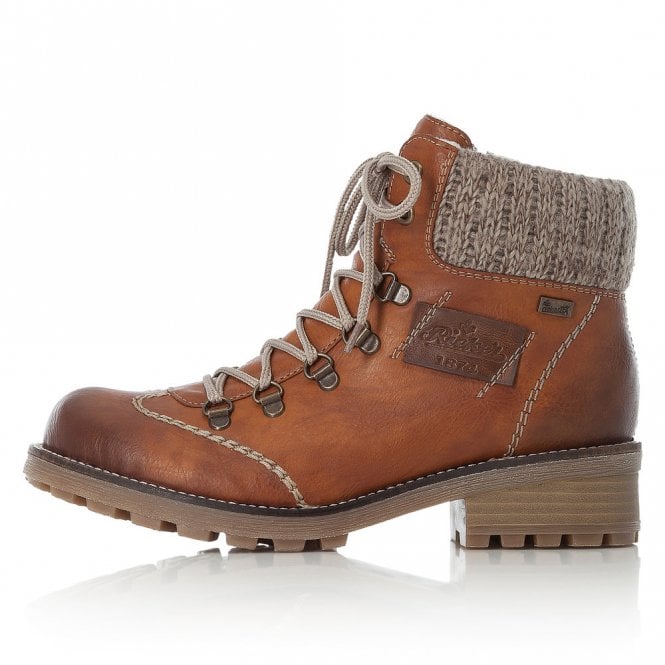 Rieker Ladies Z0444-24 Brown Ankle Boot