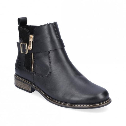 Rieker Z4959-00 Ladies Ankle Boot Black